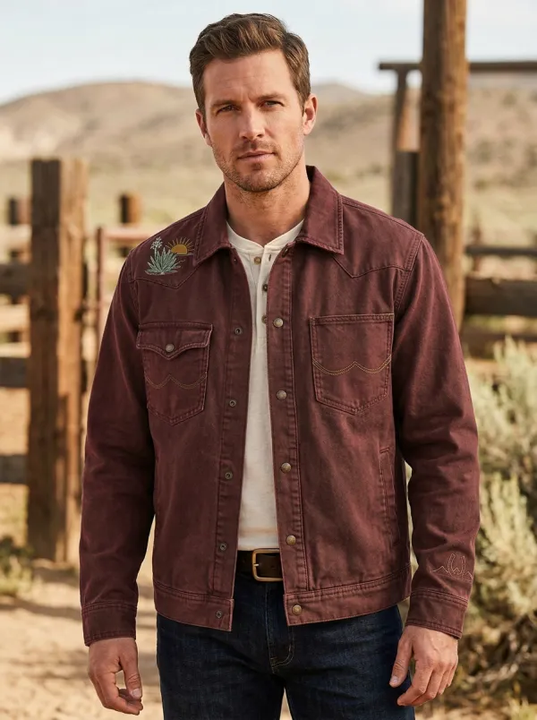 Men's Western Cowboy Desert Sun Jacket