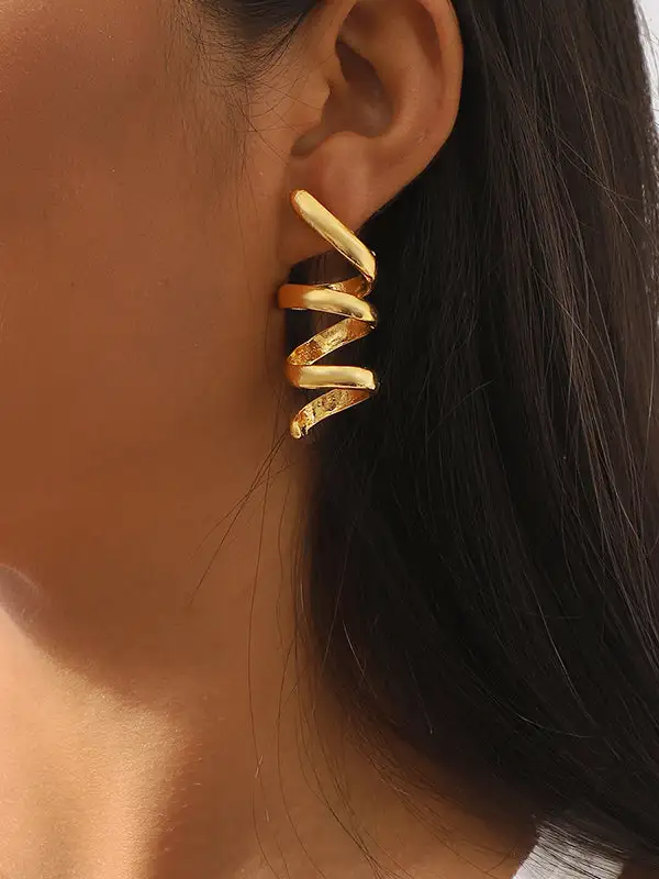 Modern Celestial Accent Earrings