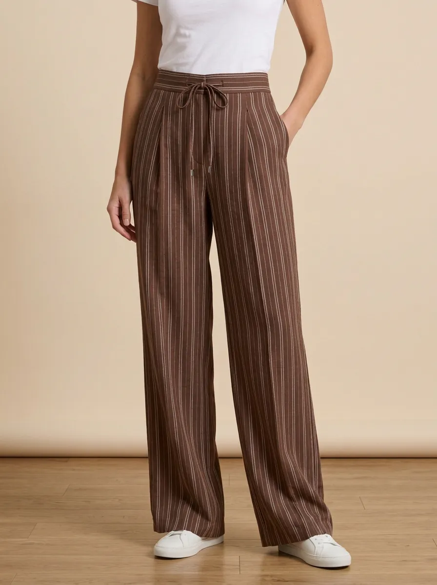Wide-Leg Printed Women's Wide-Leg Pants