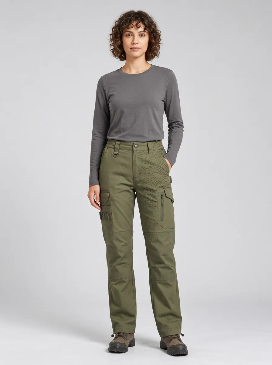 Unisex Cross-Terrain Topographic Map Tactical Work Pants