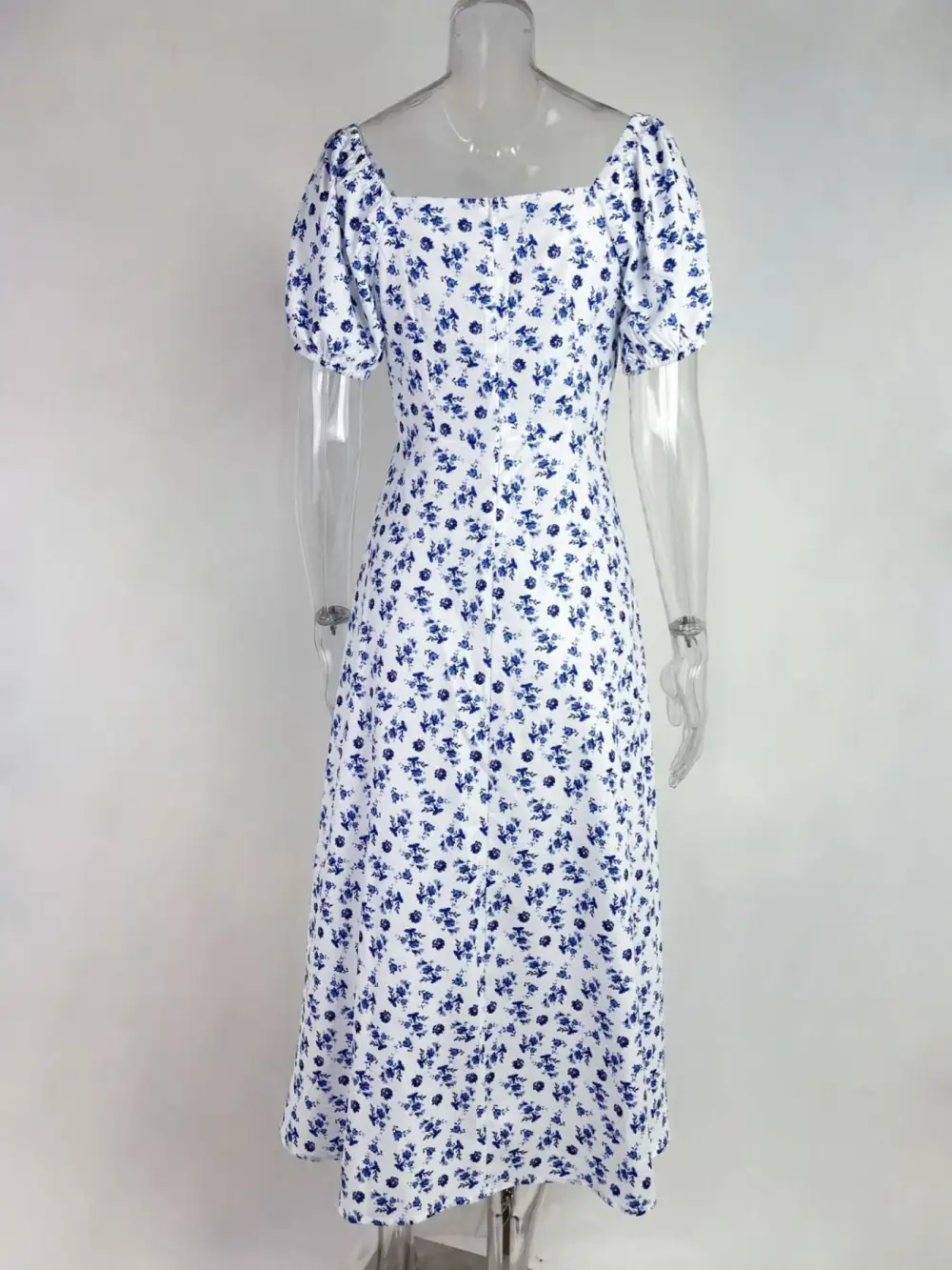 Comfort Fit Floral Printed Slit Dress