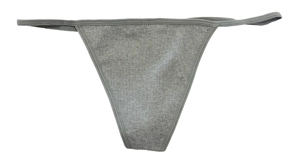 Seamless Ribbed Strappy Thong Panty