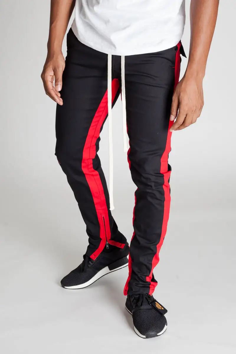 Men's Skinny Raw Hem Track Pants
