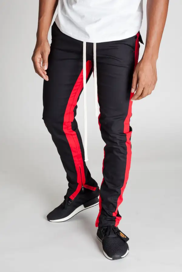 Men's Skinny Raw Hem Track Pants