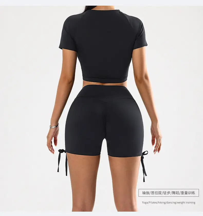 Yoga Top and Shorts Active Set