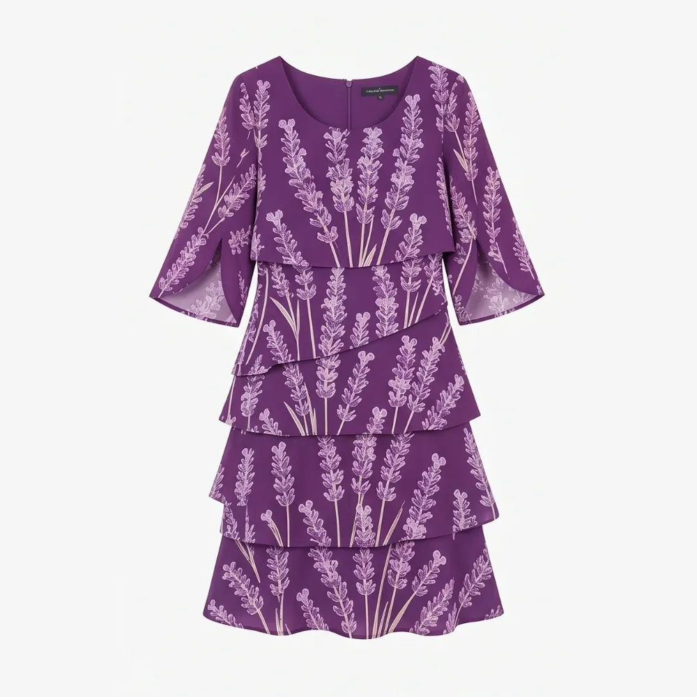 Tiered Floral Lumielle Midi Dress