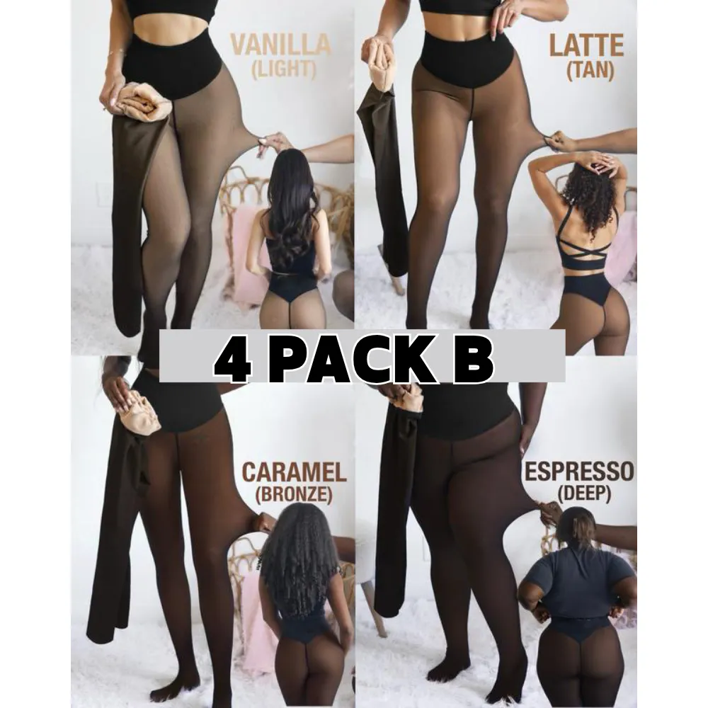 Magic fleece leggings: compression, one-seam, plus size.