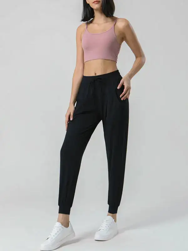 Drawstring Pocketed Sweatpants