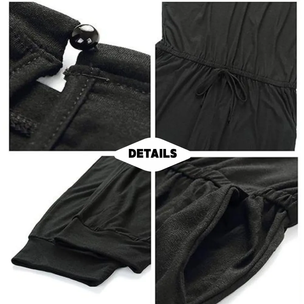 Women's Jumpsuit Off-Shoulder Elastic Waist Stretchy