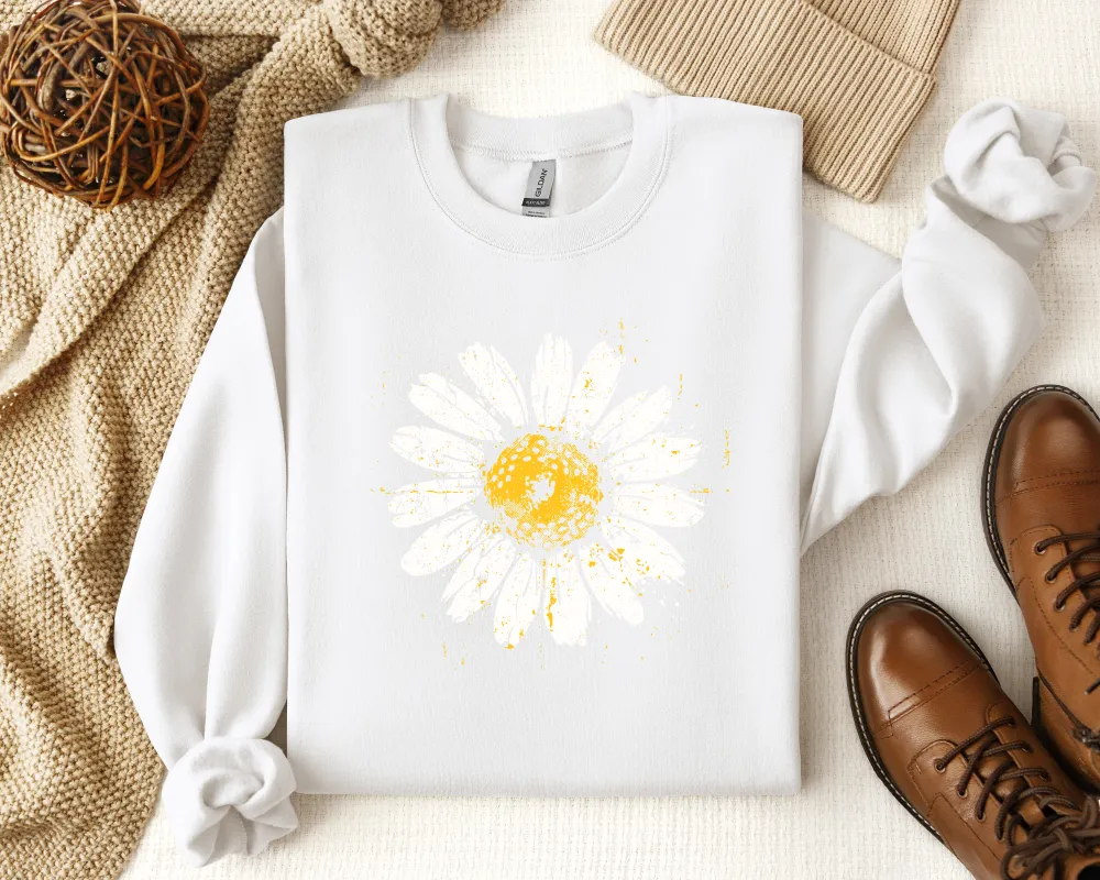 Daisy Graphic Crewneck Sweatshirt