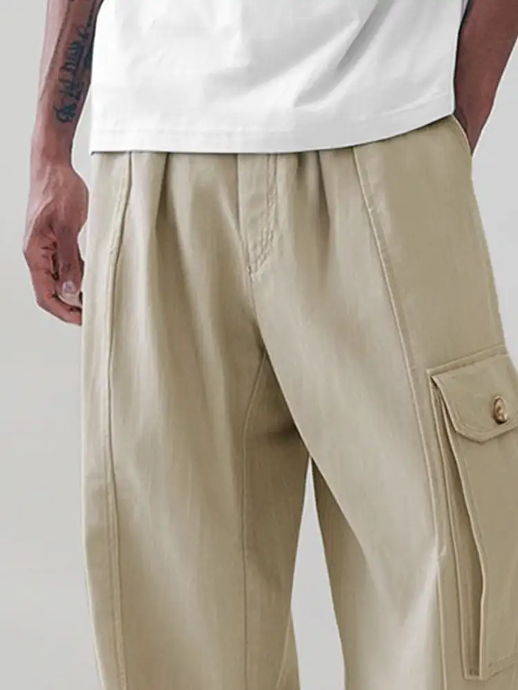 Cargo Loose Fit Cotton Pants