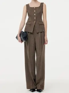 Washable Wool Women Full Length Pants