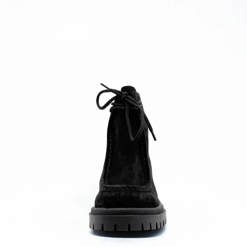 Suede Chunky Heel Ankle Boots