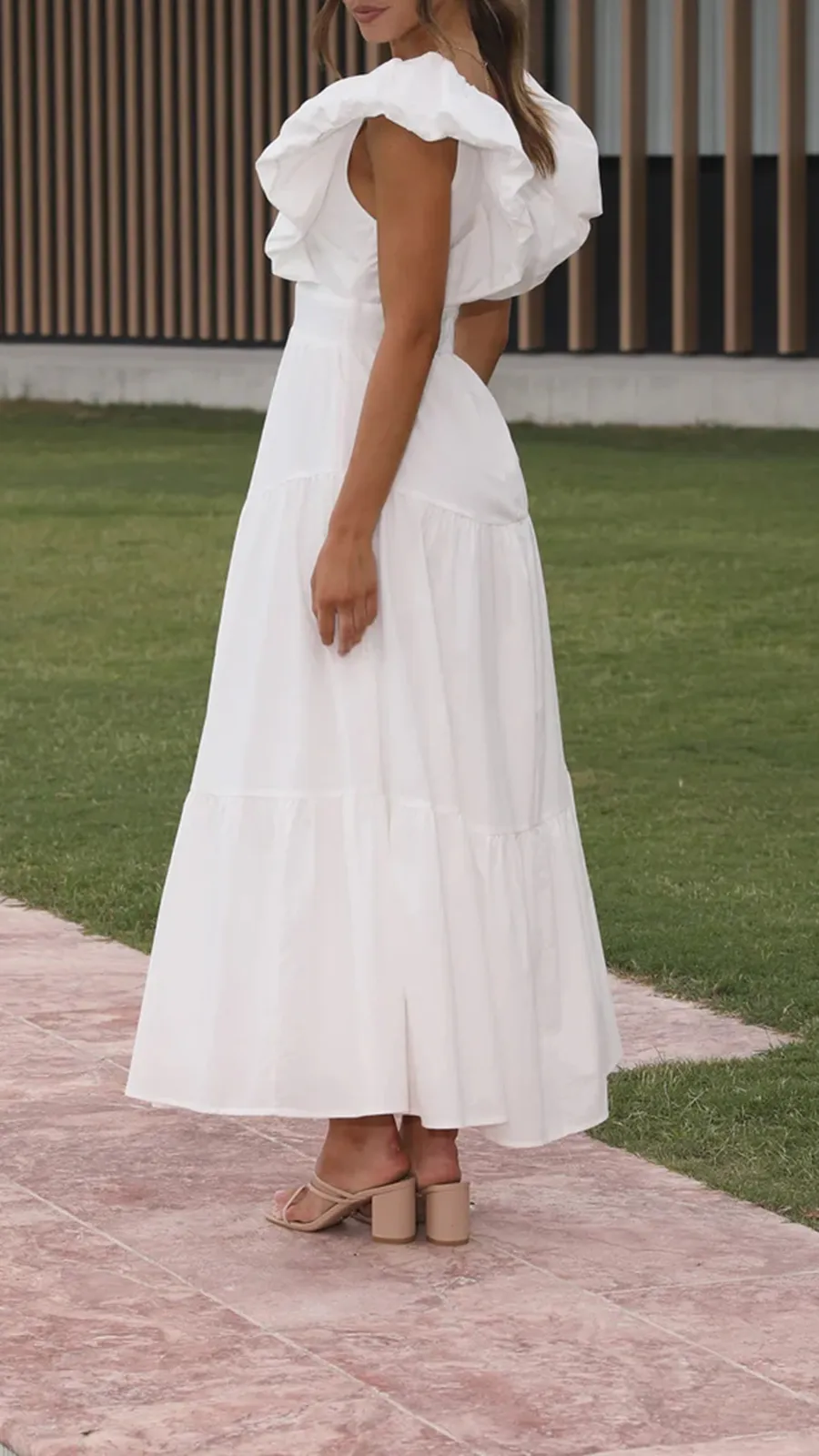 Fluffy Ruffle Tiered Dress