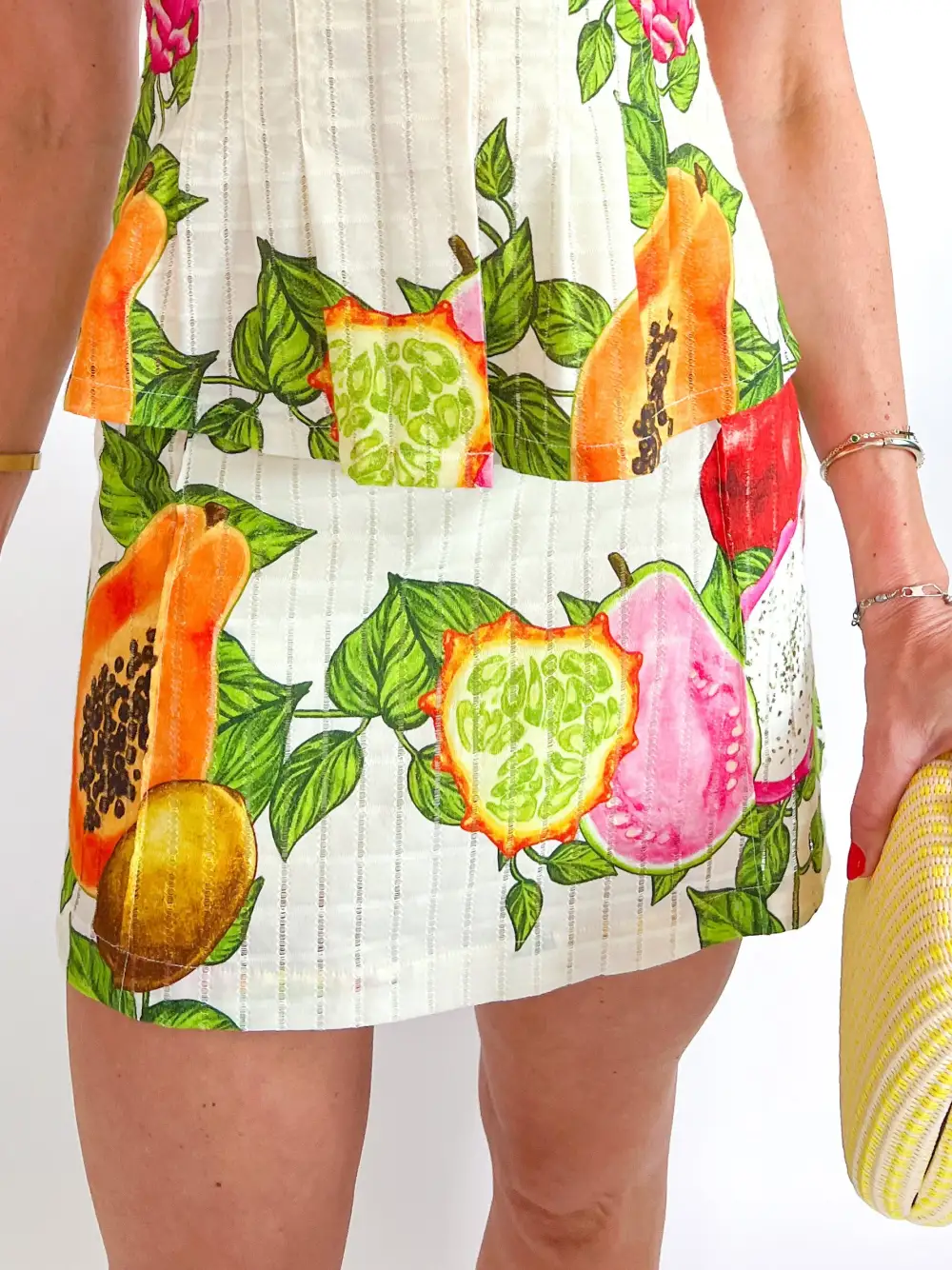 Textured Skirt Easy Fit