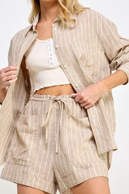 Refined Linen Relaxed Set