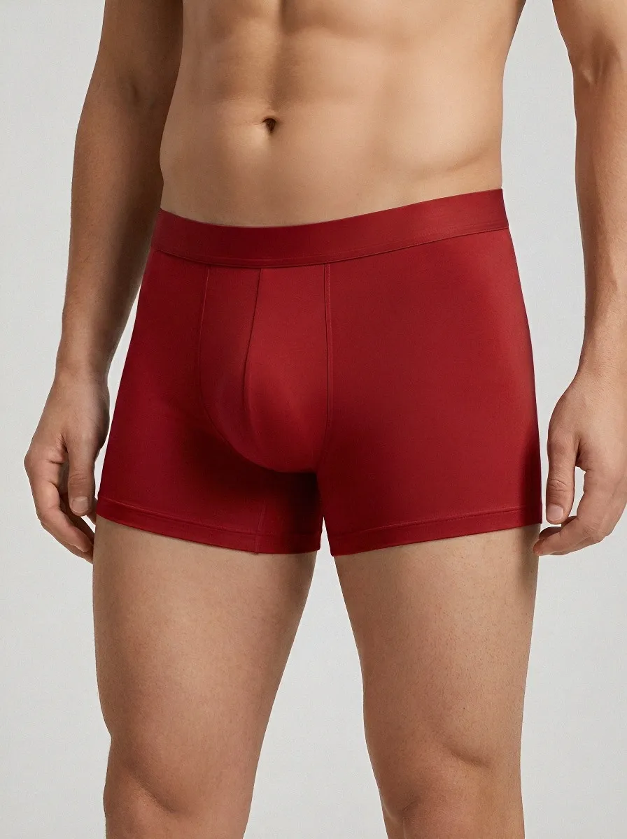 Classic Boxer-Brief Elastic-Waistband Men's Three-Pack Boxer Briefs