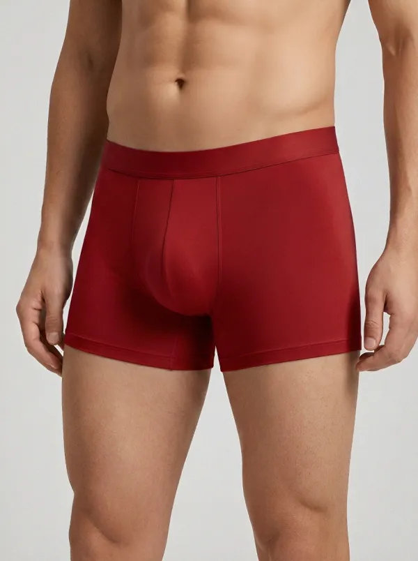 Classic Boxer-Brief Elastic-Waistband Men's Three-Pack Boxer Briefs