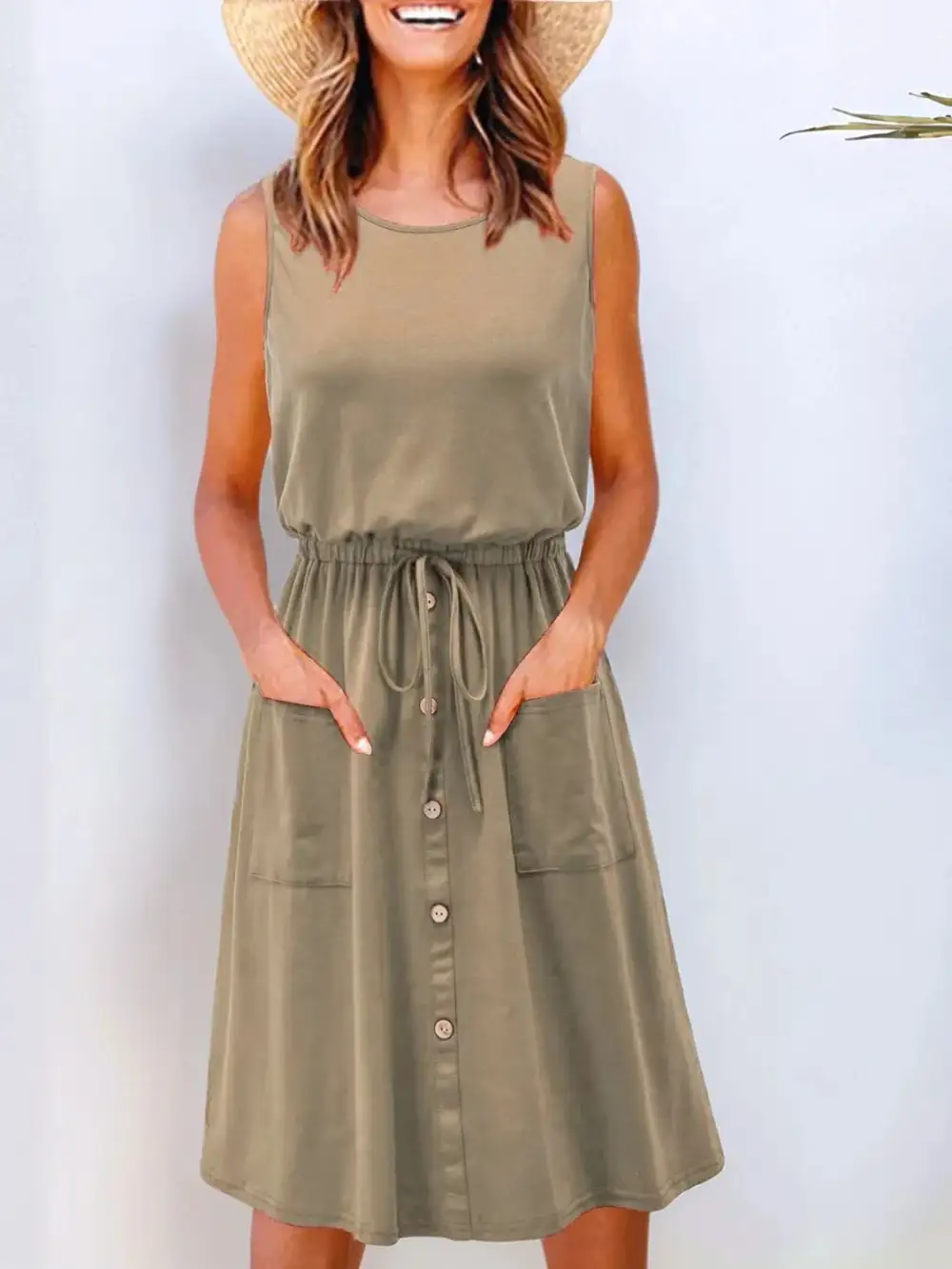 Everyday Round Neck A-Line Dress