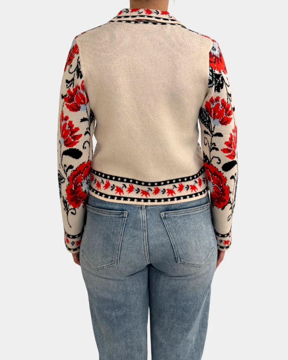 Floral V-Neck Cardigan