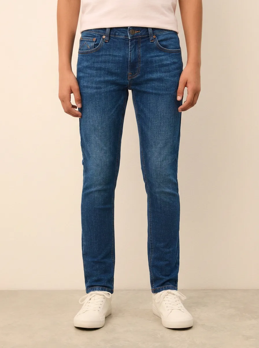 Men's Streamlined Flexible Casual Wear Stretch Denim Jeans