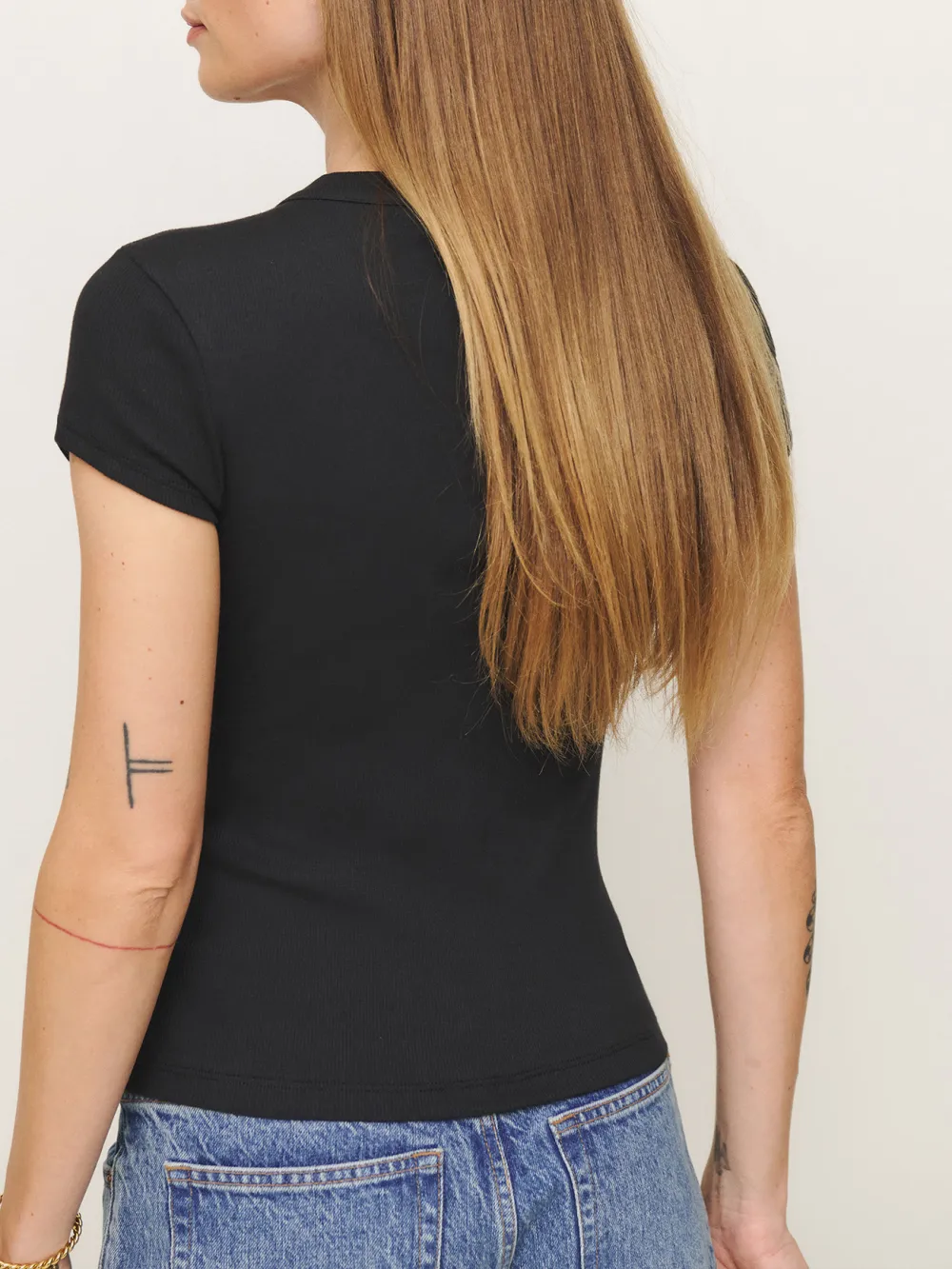 Button Front Knit Crop Top