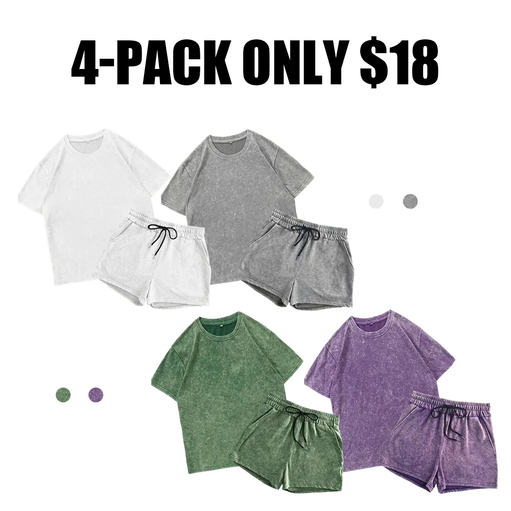 Two-piece Set Women's Solid Color Denim