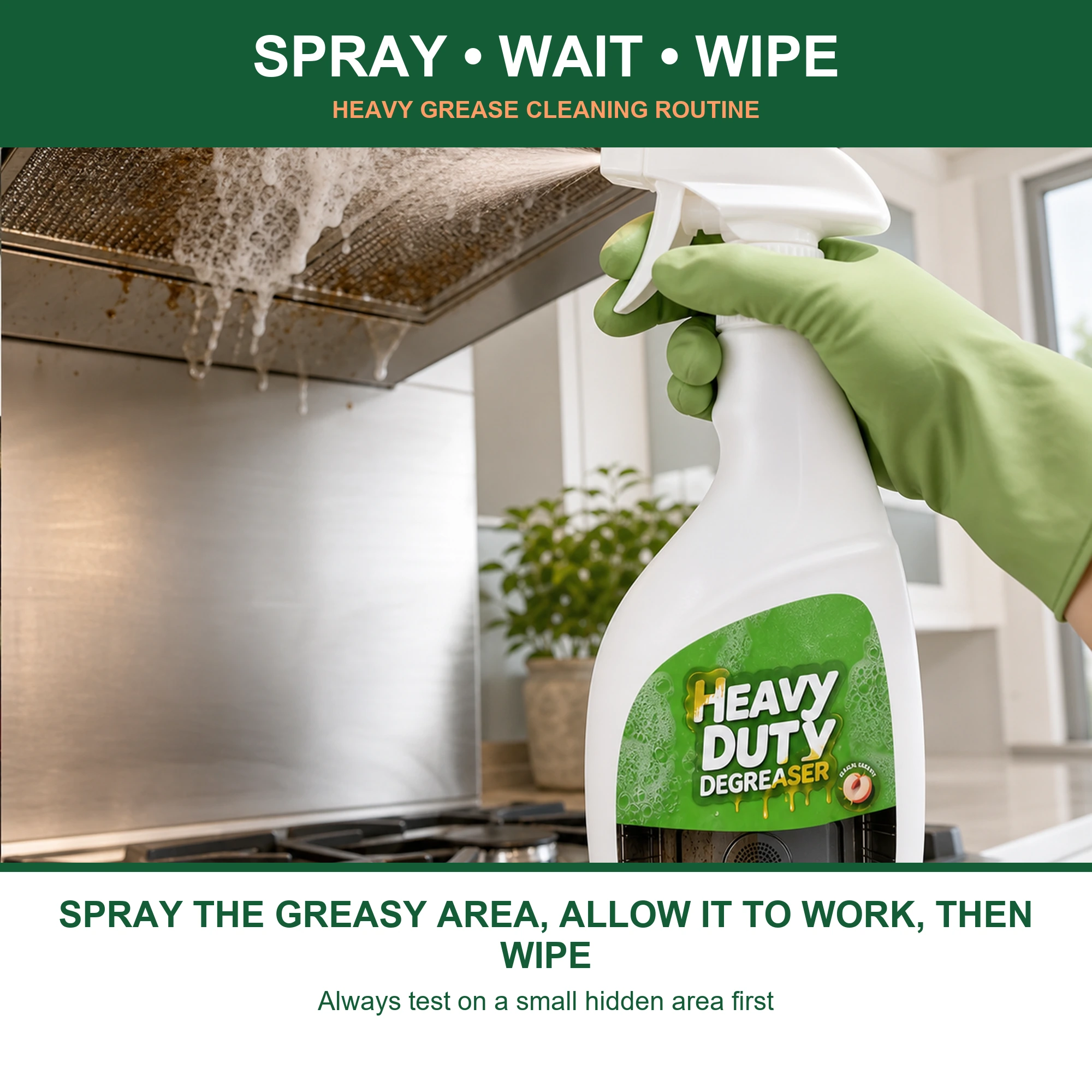 Heavy Duty Kitchen Degreaser Spray - Peach Scent, 500 mL product detail