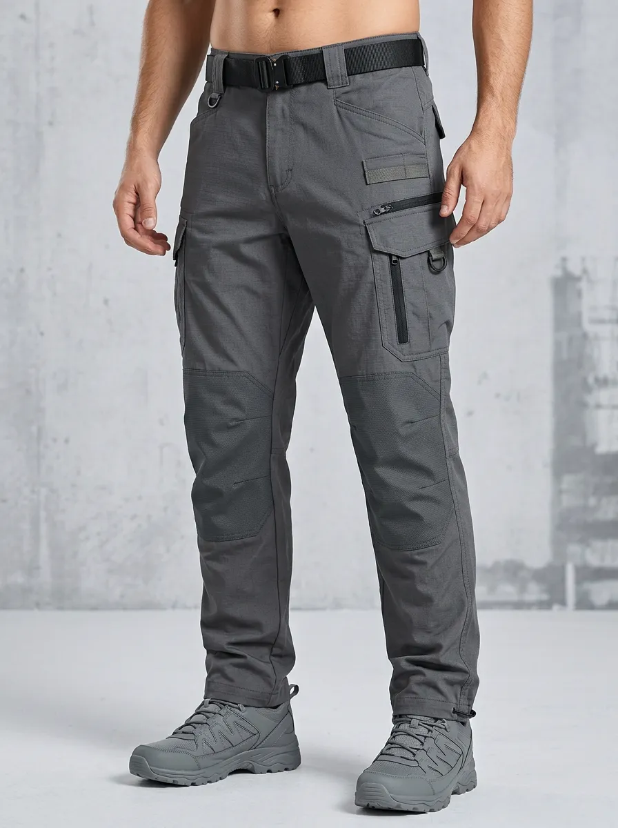 Men's Quick-Release Belt Tactical Cargo Pants