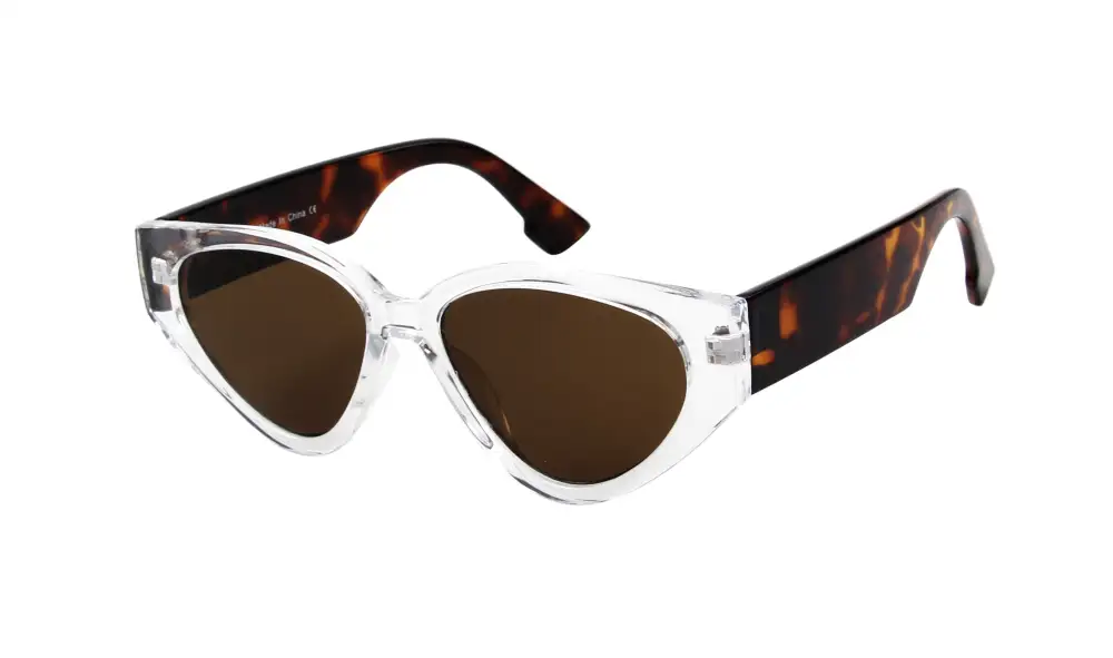Round Cat-Eye Contemporary Look Sunglasses