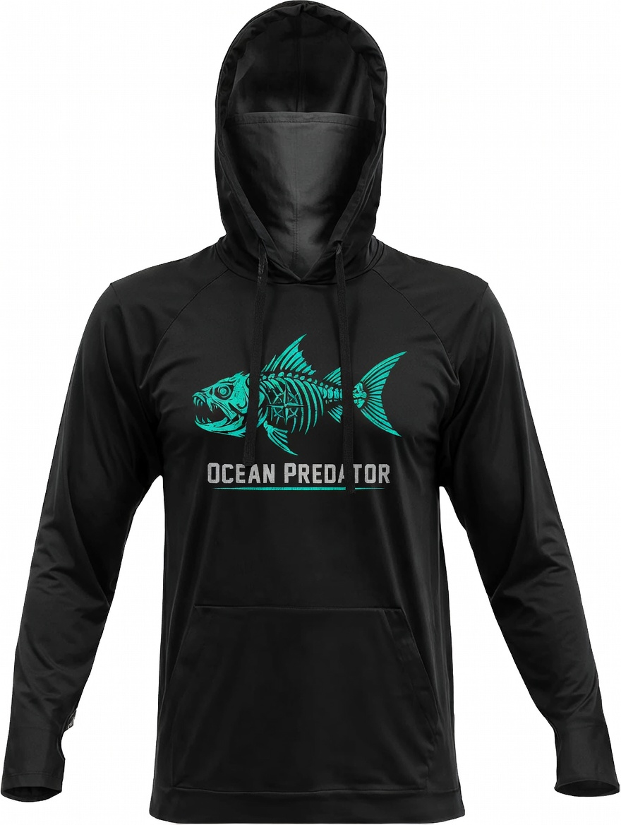 Fishing Shirts for Men Hooded Long Sleeve – UV Sun Protective T-Shirt Tee