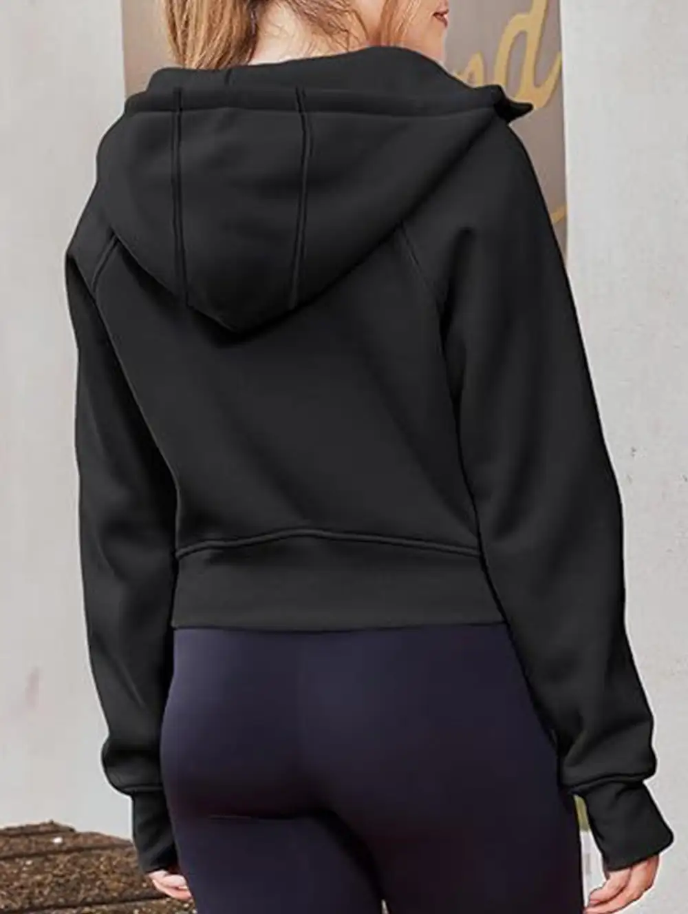 Hooded Short Fleece Sweatshirt Shorts