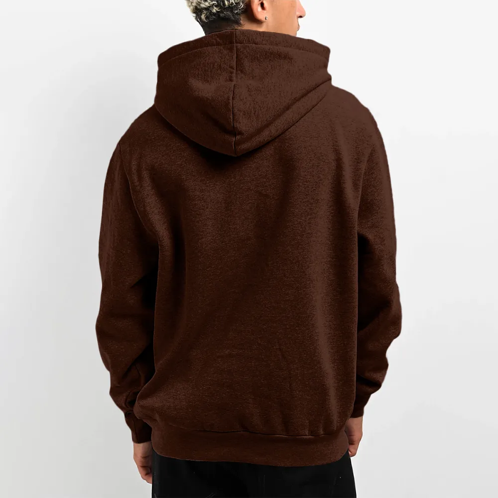 Sad Moon Print Hoodie