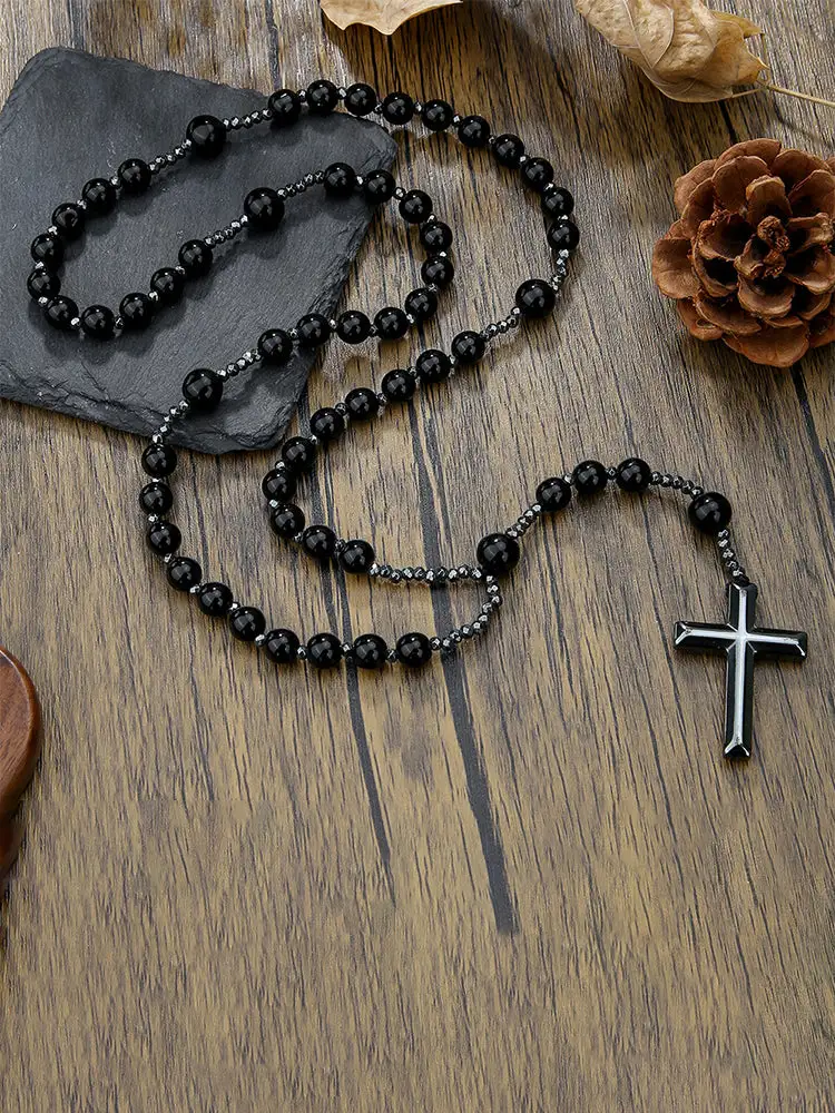 Tiger Beaded Pendant Necklace