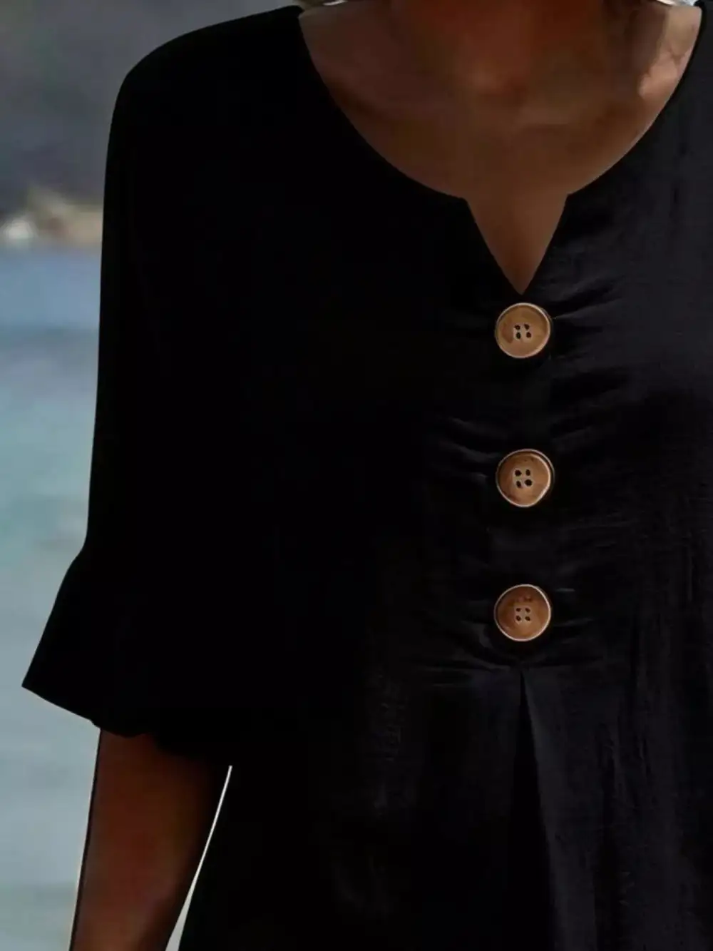 Ruffle Sleeve Midi Dress
