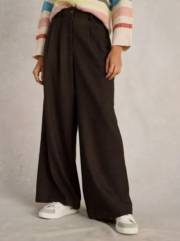 Casual Style Wide Leg Trouser