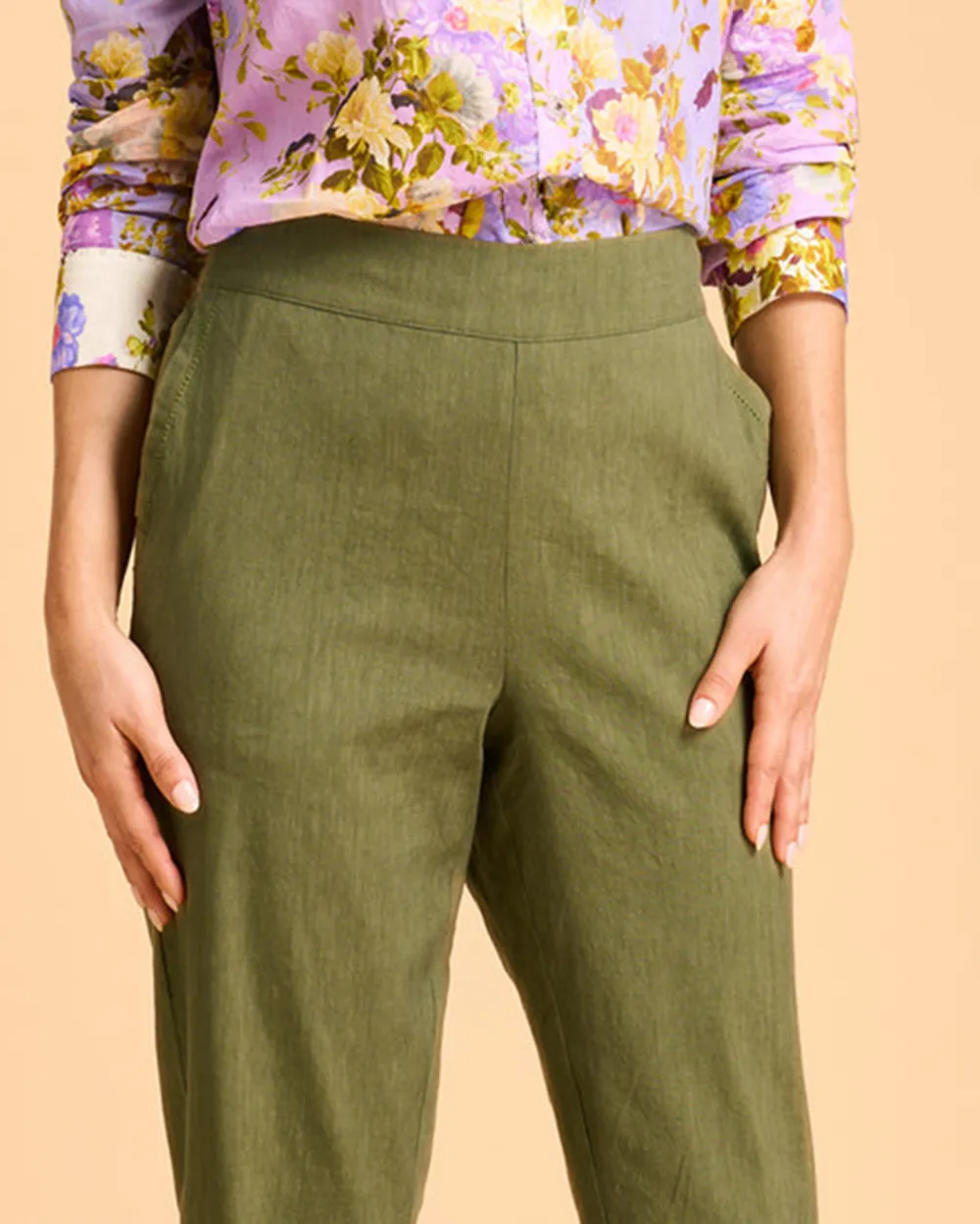 Slim Fit Ankle Length Pants