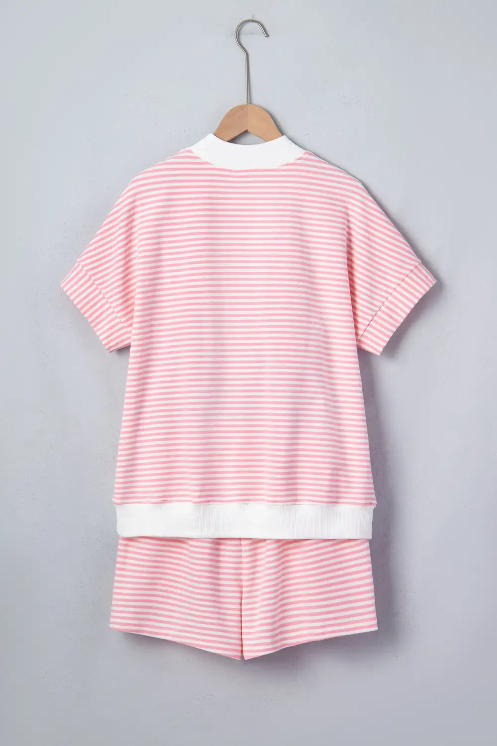 Sleeve Relaxed Shorts Lounge Set Look