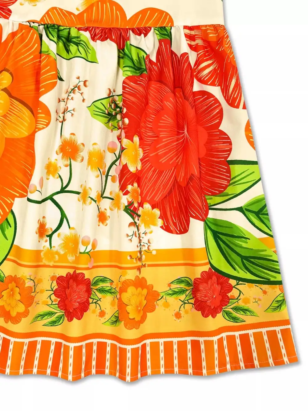 Structured Shape Floral Printed V Neck Maxi Dress