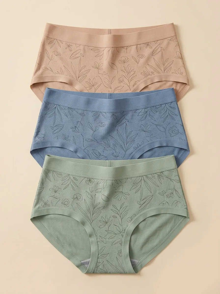 Women's Floral Mid-Rise Briefs 3-Pack