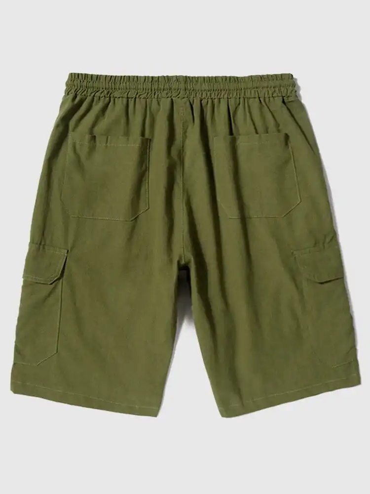 Linen with Pockets Shorts