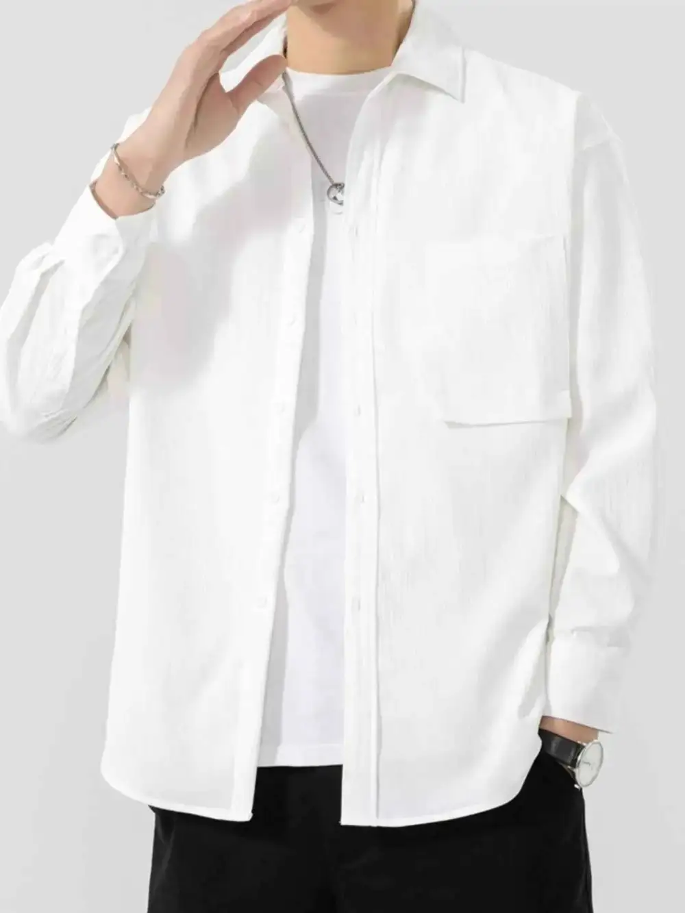 Everyday Button Up Long Sleeve Shirt