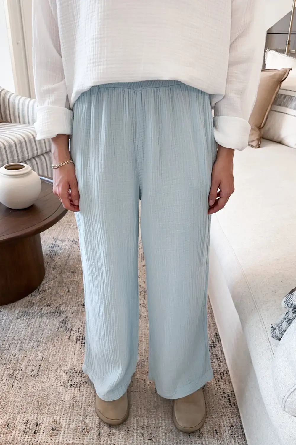 Loose Fit Soft Cotton Pants