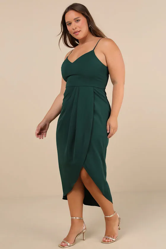 Reinette Navy Blue Midi Dress