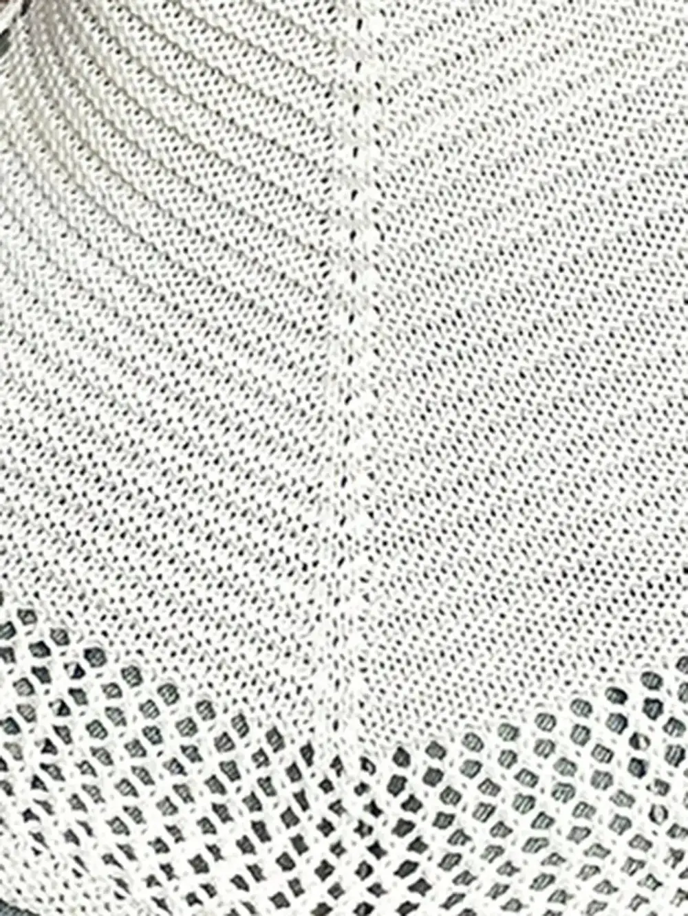 Openwork Knit Scoop Neck