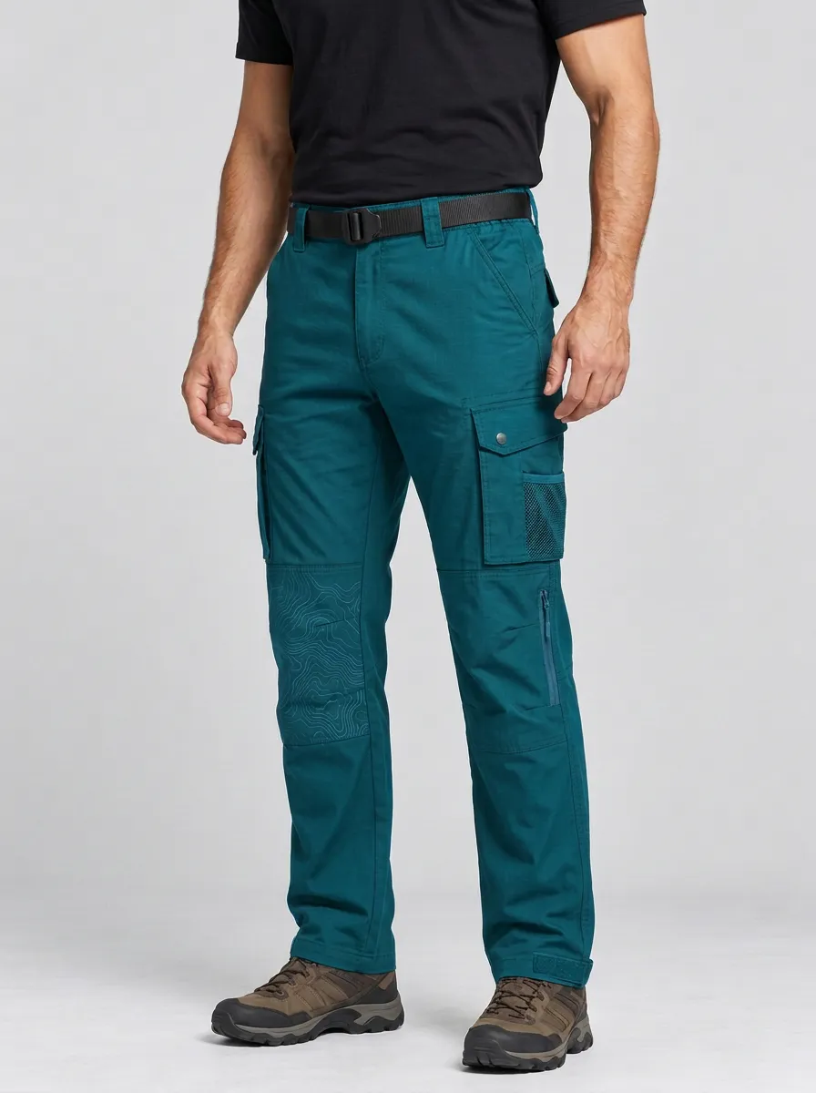 Tactical Outdoor Topographic Map Trail Cargo Pants