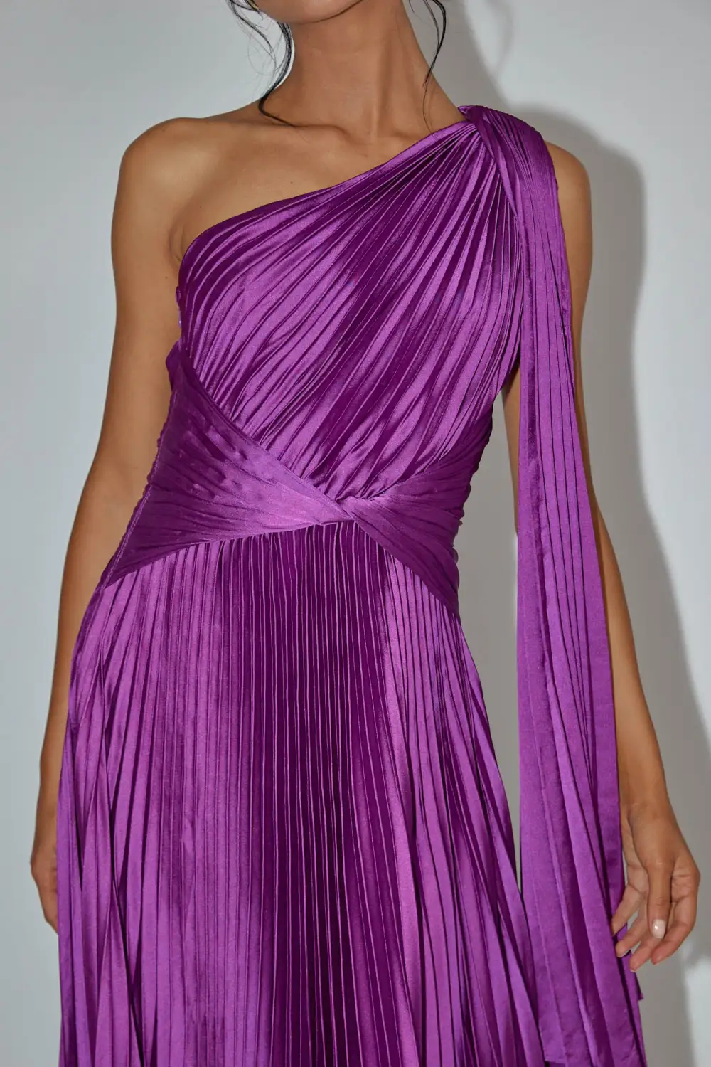Polished One Shoulder Maxi Dress