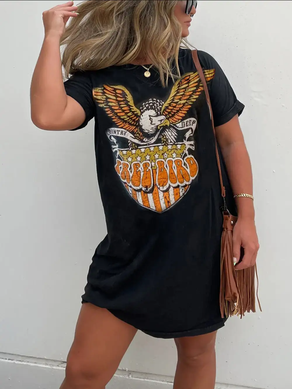 Casual Printed Short Mini Dress