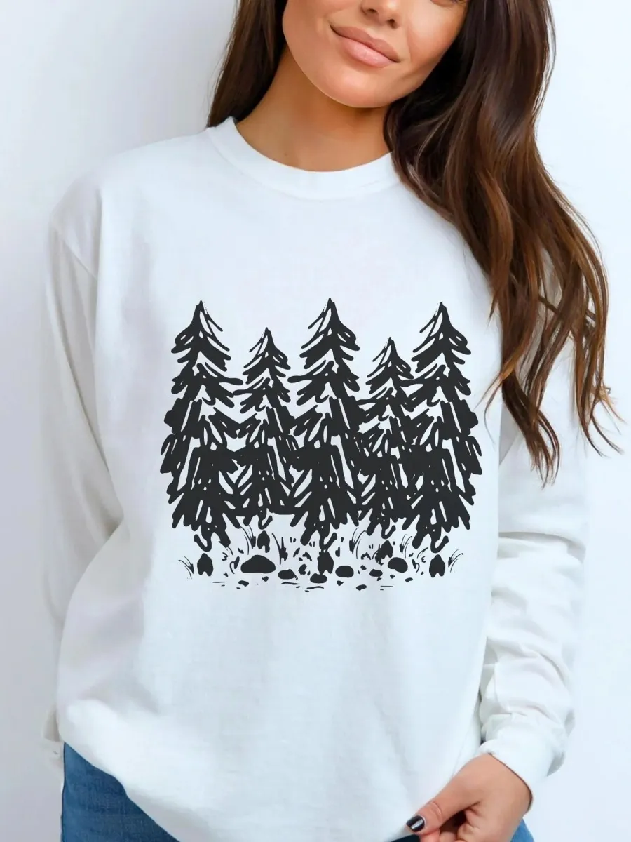 Pine Forest Casual T-Shirt