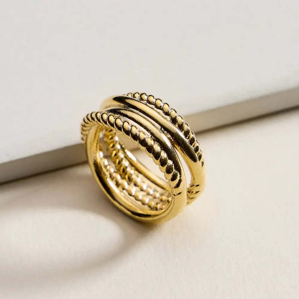 Textured Layer Ring